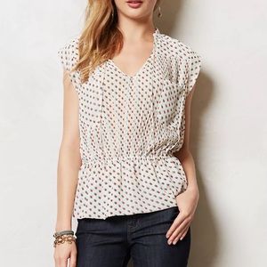 ANTHROPOLOGIE | Isani Venn Polka Dot Blouse